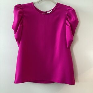 TCEC Fuchsia Puff Sleeve Blouse